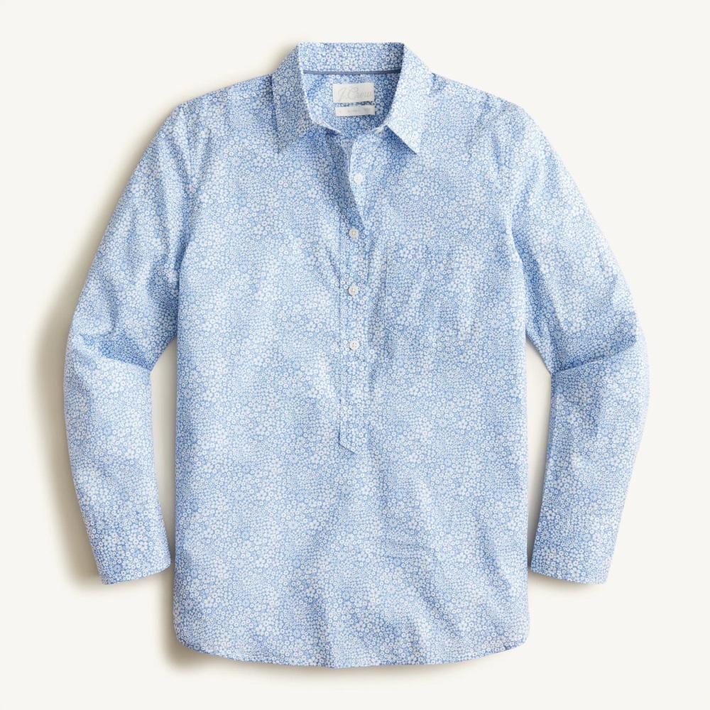J.Crew x Liberty London Floral Popover Shirt